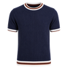 Urban Navy Mocha Rib Knit Tee